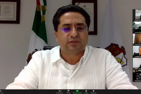 Captura de pantalla de la sesión virtual