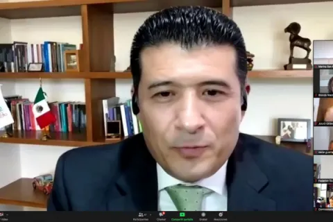 Captura de pantalla de la sesión virtual
