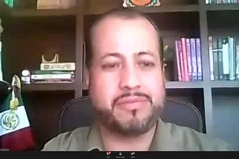 Captura de pantalla de la sesión virtual