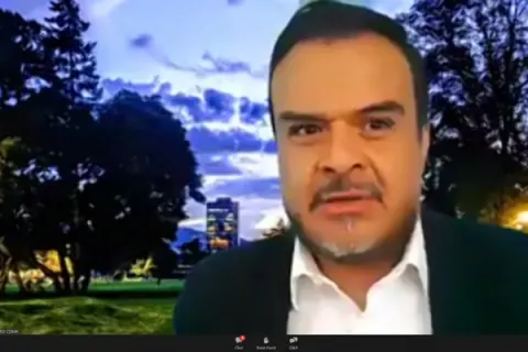 Captura de pantalla de la sesión virtual