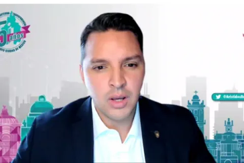 Captura de pantalla de la sesión virtual