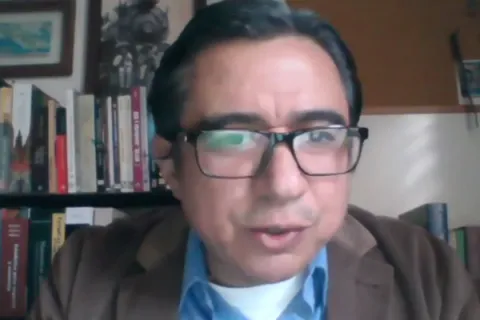 Captura de pantalla de la sesión virtual