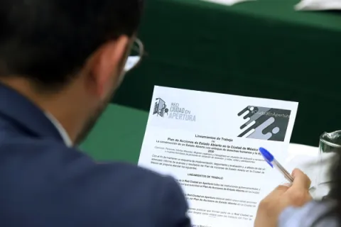 Captura de pantalla de la sesión virtual