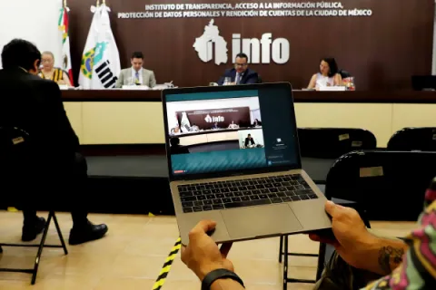 Captura de pantalla de la sesión virtual
