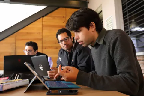 Captura de pantalla de la sesión virtual