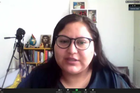 Captura de pantalla de la sesión virtual