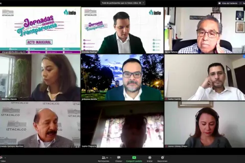 Captura de pantalla de la sesión virtual