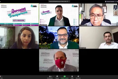 Captura de pantalla de la sesión virtual