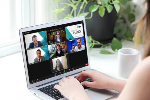 Captura de pantalla de la sesión virtual