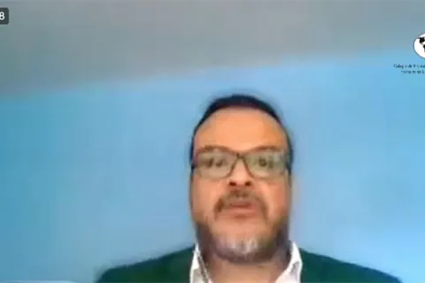 Captura de pantalla de la sesión virtual