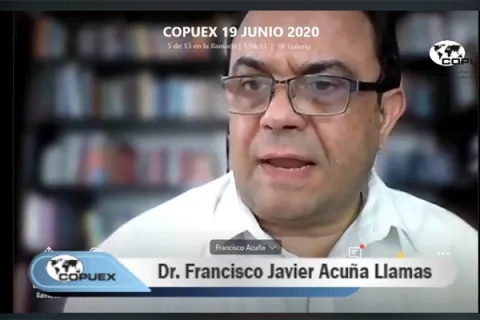 Captura de pantalla de la sesión virtual