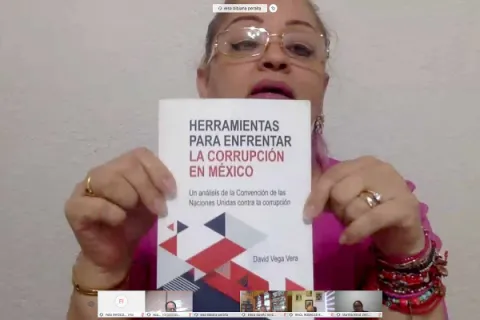 Captura de pantalla de la sesión virtual