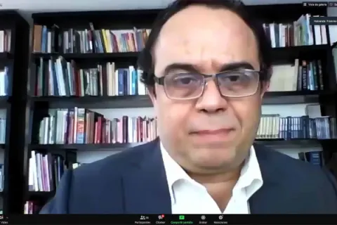 Captura de pantalla de la sesión virtual