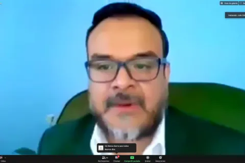 Captura de pantalla de la sesión virtual