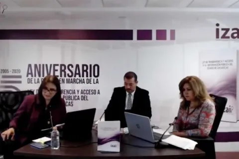 Captura de pantalla de la sesión virtual