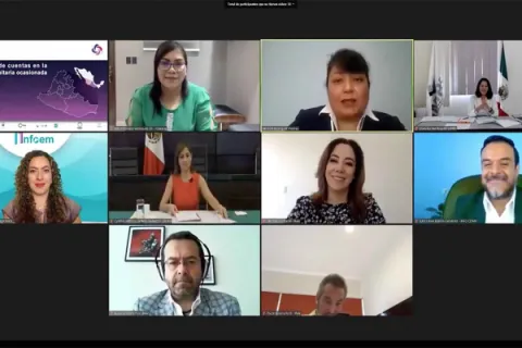 Captura de pantalla de la sesión virtual
