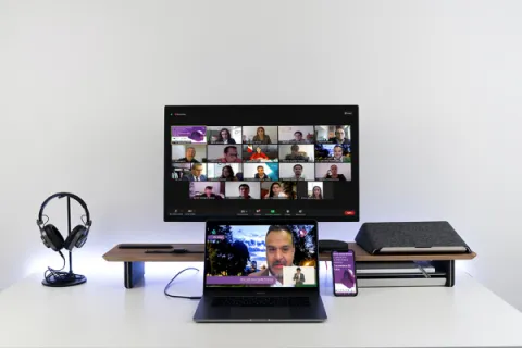 Captura de pantalla de la sesión virtual