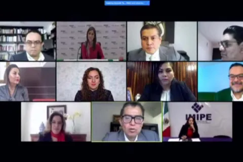 Captura de pantalla de la sesión virtual