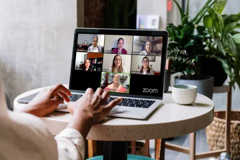 Captura de pantalla de la sesión virtual