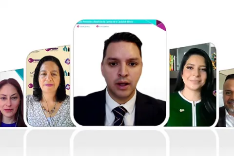 Captura de pantalla de la sesión virtual 