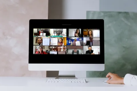 Captura de pantalla de la sesión virtual
