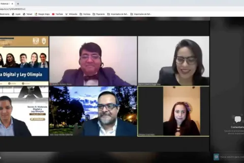 Captura de pantalla de la sesión virtual