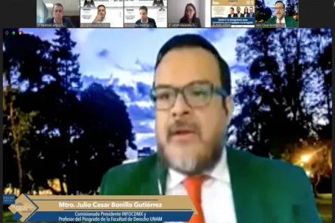 Captura de pantalla de la sesión virtual