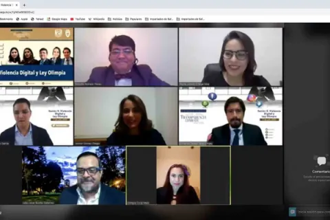 Captura de pantalla de la sesión virtual