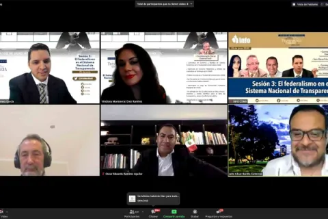 Captura de pantalla de la sesión virtual
