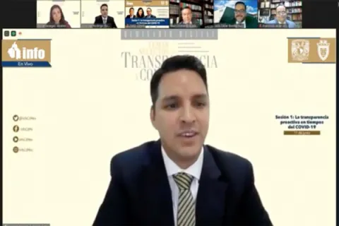 Captura de pantalla de la sesión virtual