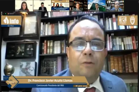 Captura de pantalla de la sesión virtual