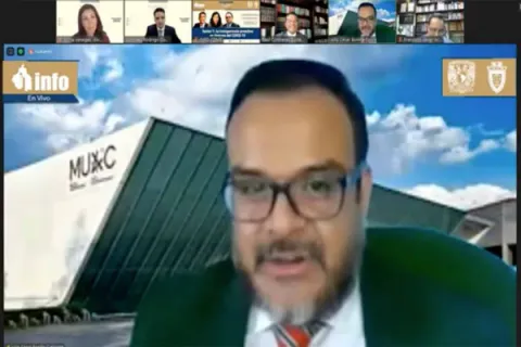 Captura de pantalla de la sesión virtual