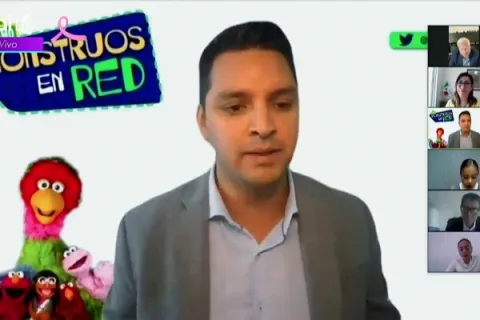 Captura de pantalla de la sesión virtual