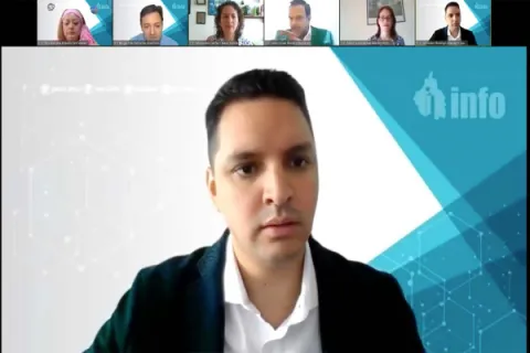 Captura de pantalla de la sesión virtual