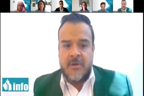 Captura de pantalla de la sesión virtual