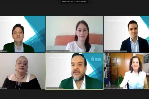 Captura de pantalla de la sesión virtual
