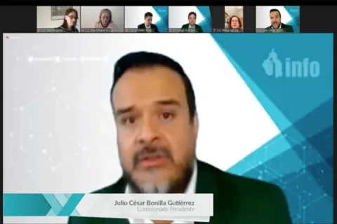 Captura de pantalla de la sesión virtual