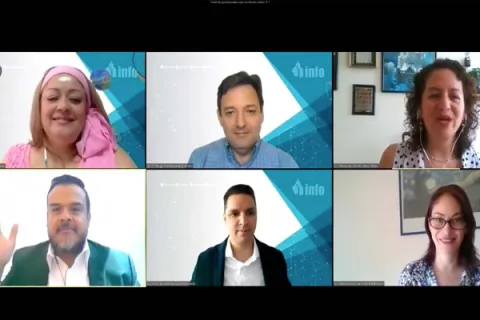 Captura de pantalla de la sesión virtual