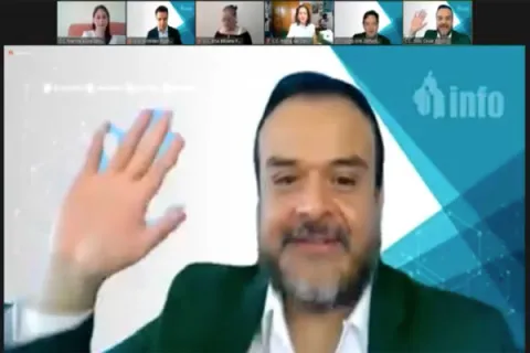 Captura de pantalla de la sesión virtual
