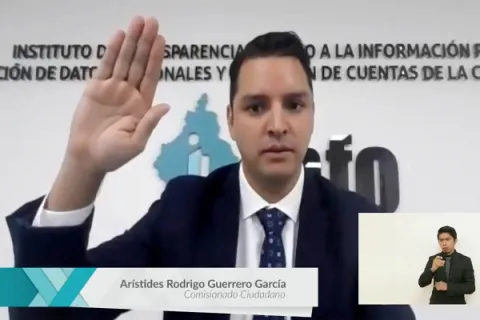 Captura de pantalla de la sesión virtual