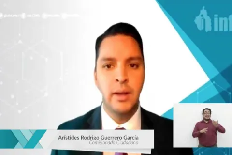 Captura de pantalla de la sesión virtual