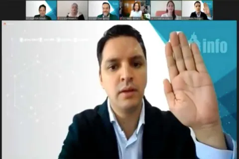Captura de pantalla de la sesión virtual