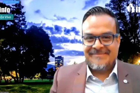 Captura de pantalla de la sesión virtual