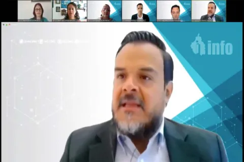 Captura de pantalla de la sesión virtual