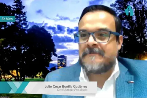 Captura de pantalla de la sesión virtual