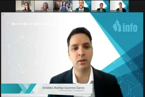 Captura de pantalla de la sesión virtual