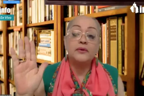 Captura de pantalla de la sesión virtual
