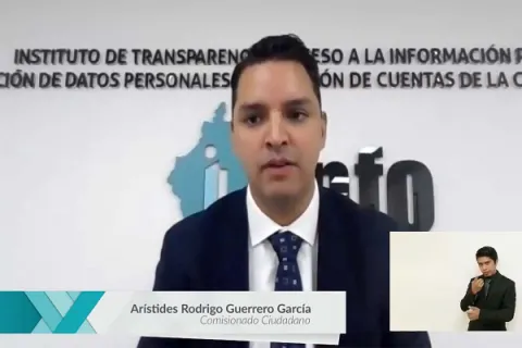Captura de pantalla de la sesión virtual