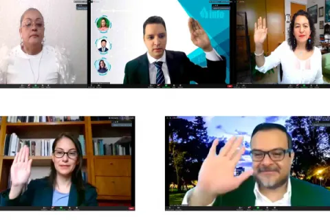 Captura de pantalla de la sesión virtual