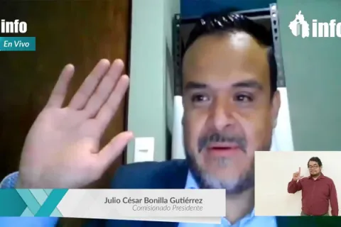 Captura de pantalla de la sesión virtual